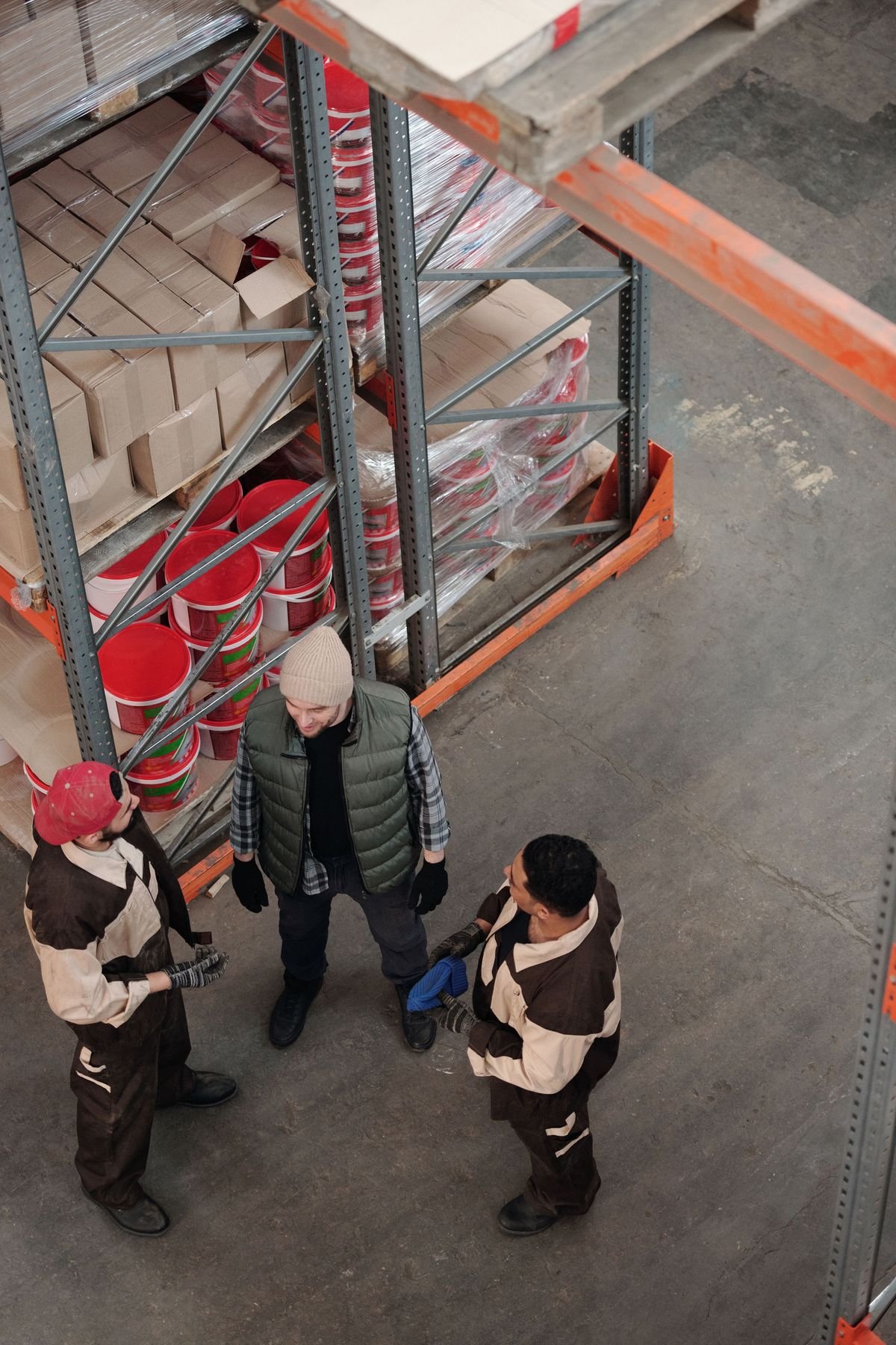 J R Logistics team in a warehouse